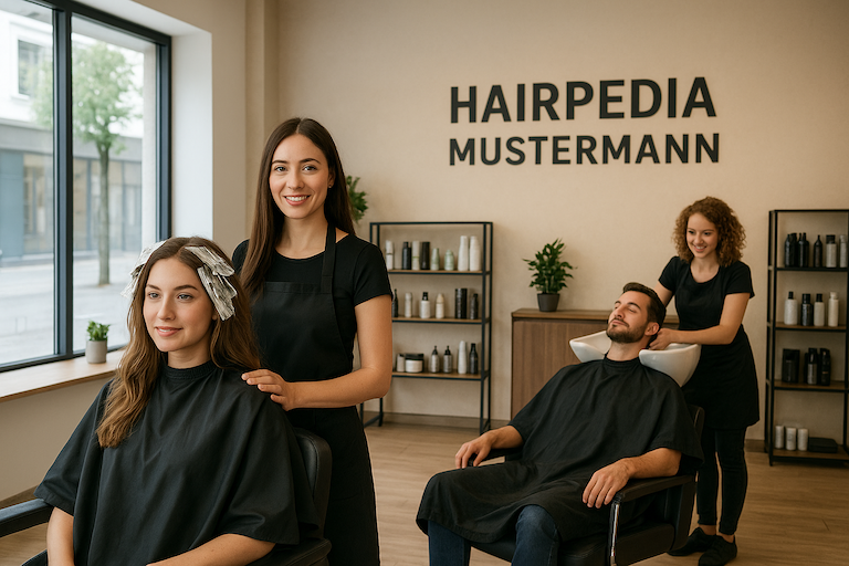 Abbildung eines Friseursalons