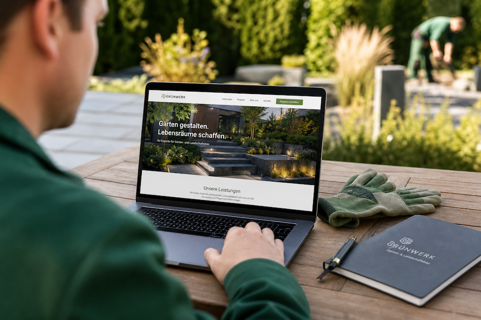 Moderne Website für Garten- und Landschaftsbau